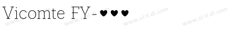 Vicomte FY字体转换